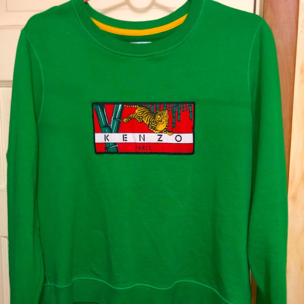 Green Kenzo Tiger Woman’s Sweater